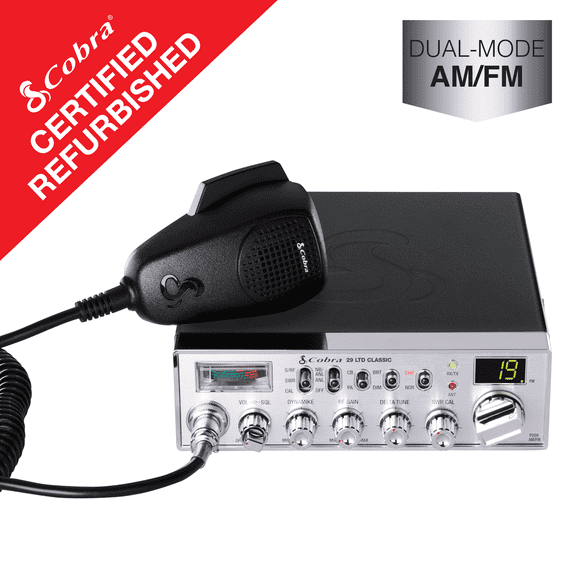 Restored Cobra 29 LTD AM/FM Classic Professional CB Radio, 40 Channels, 4 Watts, Instant Channel 9, SWR Calibration