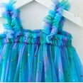 thumbnail image 3 of WOYY Little Girls Rainbow Tulle Dress Summer Sleeveless Tutu Dress, 3 of 4