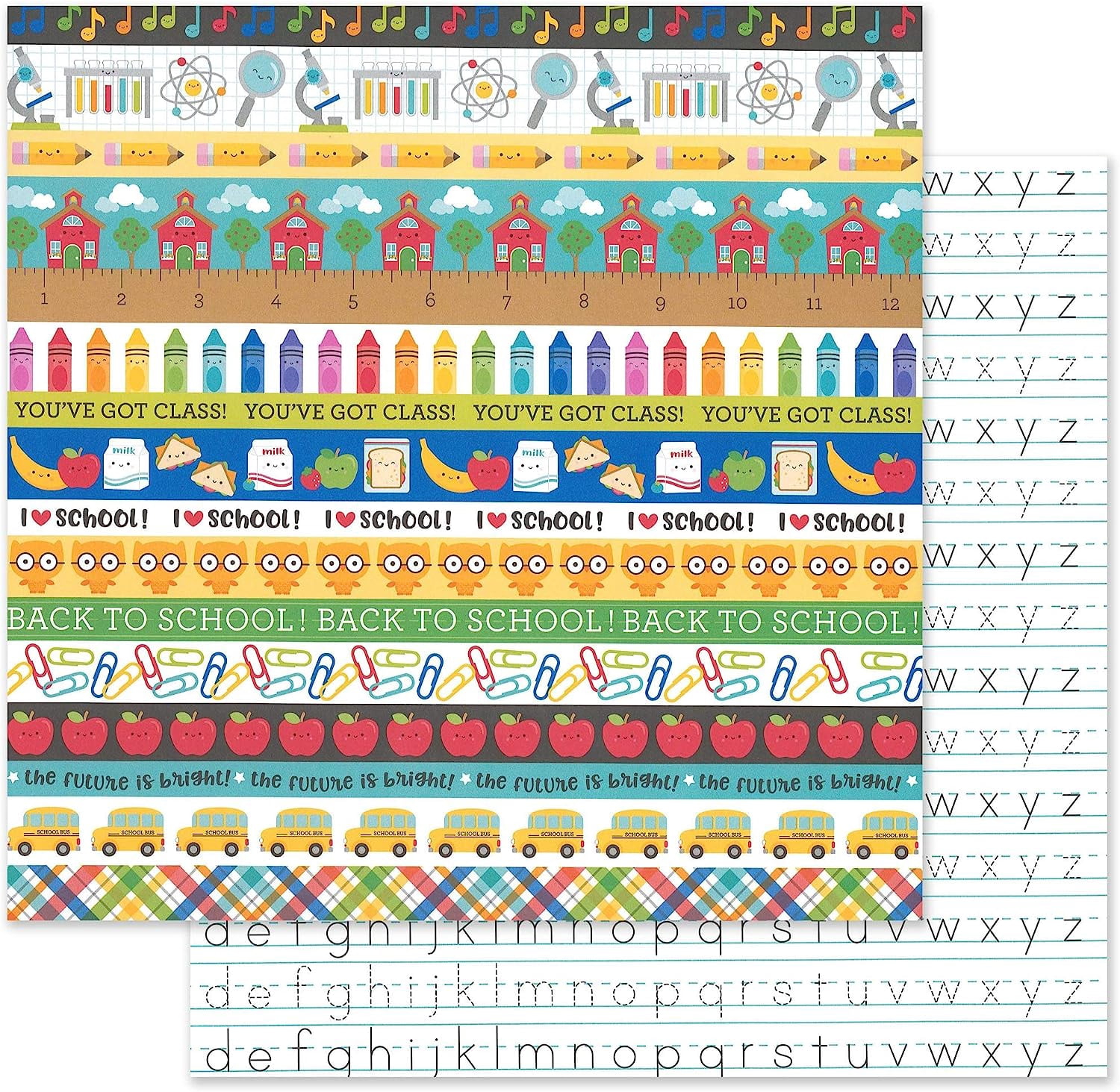 Doodlebug School Days Paper Pack 12x12