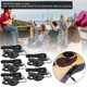 thumbnail image 4 of 1 Pair Elastic Bamboo Carbon Fiber Knee Joint Pad Warm Keeper Knees Sleeve Protector Gray L, 4 of 4