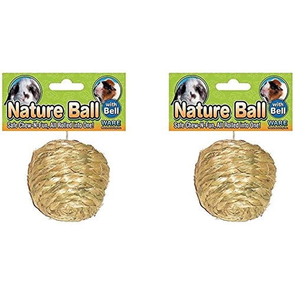 (6 Pack) Ware Natural Sisal Ball Toy for Small Pets, Medium