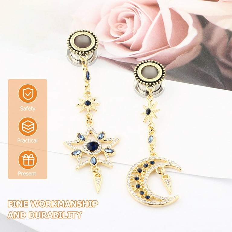Gauges Ear Dangle 0G Earrings Plugs Tunnels Gauge Jewelry 00 Ears