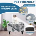 thumbnail image 6 of XUELC Stretch Ottoman Cover - Universal Fit Rectangle Footrest Cover with Non-Slip Elastic Bottom, Furniture Protector for Living Room, 6 of 6