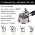 thumbnail image 2 of Portafiltro de 54 mm con doble caño para Breville Bambino Plus, 2 of 9