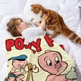thumbnail image 2 of El Show de Porky Pig anti-pilling, suave, ligera, esponjosa y acogedora de lujo para hogar y cocina – Perfecta para niños y adultos,120X80cm, 2 of 6