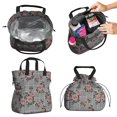 thumbnail image 2 of Pioneer Flower Drawstring Lunch Bag Women - Drawstring Lunch Bag Insulated for Work Office - Stain-Resistant Large Lunchbags for Women with Multi-Pockets, 2 of 6