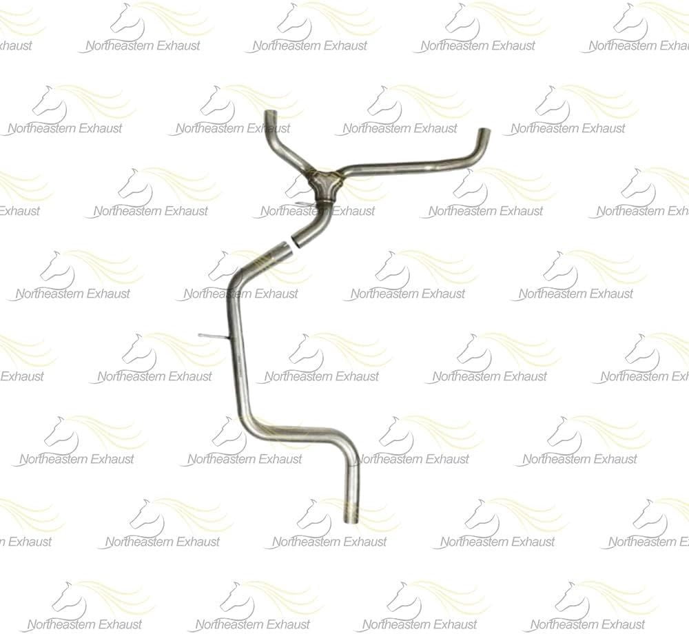 Northeastern Exhaust Resonator, Y-Pipe & Pair of Muffler Fits 2006-2011 Chevrolet Impala 3.9L & 2006-2009 Chevrolet Impala 5.3L - Direct Fit | System Kit