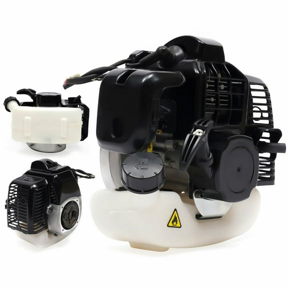 49CC 2 Stroke Engine Motor Pull Start New Black 7000 rpm for Gasoline Scooters, Pocket Bikes, Mini Helicopters