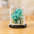 thumbnail image 3 of HZLKADAQ Eternal Flower Building Blocks with Display Dome - DIY Artificial Flower Bouquet Set, Forever Blooming Floral Model, Ideal Gift for Valentine's Day,Mother's Day,Birthday, 3 of 7