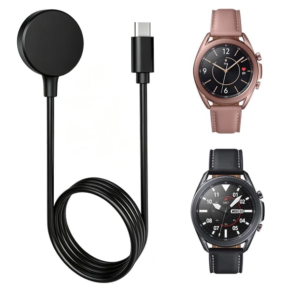 1 Pack for Samsung Galaxy Watch Charger Compatible with Galaxy Watch 8/8 Classic/7/Ultra/6/6 Classic/5/5 Pro/4/4 Classic/3/Active 2/Active USB-C Magnetic Charging Dock Accessories 3.3FT