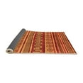 thumbnail image 2 of Ahgly Company Indoor Round Oriental Orange Industrial Area Rugs, 6' Round, 2 of 4
