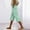 01 Mint Green, variant on Weiqiqre Capri Pants for Women Cotton Linen Drawstring Elastic Waist Loose Wide Leg Cropped Pants with Pockets
