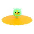 thumbnail image 2 of Set Of 4 Yellow Sleepy Owl Reusable Silicone Coffee Tea Cup Cover Lids Air Tight, 2 of 6