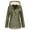 Army Green jacket for women, variant on wycnly 2023 Winter Womens Trench Jacket Womens Overcoat Winter Outdoor Warm Thickened Fleece Lined Windbreaker Jacket Plus Size Casual Pocket Solid Drawstring Plush Hooded Coat Up to 65% off
