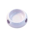 thumbnail image 2 of Dog Bowl C-Shaped Wide Feeding Bowl • Anti-Tip Plastic Pet Food Dish • Slip-Resistant Rubber Base • Pink Blue Gray • 17.5x13x5.8cm Durable Dishwasher, 2 of 6