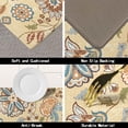 thumbnail image 5 of Anti Fatigue Kitchen Mats for Floor Set of 2, Black Boho Floral Kitchen Floor Mat, Non Slip Cushioned Kitchen Rugs Waterproof Memory Foam Kitchen Mat Comfort Standing Mat for Desk Laundry, 5 of 6