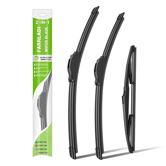 FARRLADI Windshield Wipers Replacement for Kia Seltos 2021-2023,Original Equipment Automotive Replacement Wiper Blades - 24" 18" 11"(3 Pack)