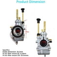 thumbnail image 5 of EPOTOOR Carburetor 16001-1185 Fit for Kawasaki KE100 1976-2001 KM100 1976-1981 Carb, 5 of 5
