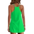 thumbnail image 4 of ICHUANYI Clearance Women's Fashion V-Neck Sleeveless Pockets Pullover Dress Shorts Suits(Green, L) ICHUANYI WER2023080803783, 4 of 8