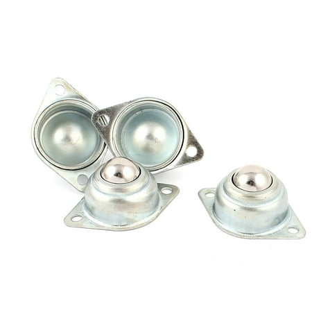 4pcs Stainless Steel Flange Mounting Ball Transfer Units Conveyor Roller
