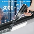 thumbnail image 6 of YiBai Car Portable Handheld Vacuum 3000Pa Cleaner Wireless Home Car-use Rechargeable High-power Powerful Vacuum Cleaner&Suitable For Holiday Gifts,for Men Dad,Black, 6 of 8