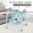 thumbnail image 4 of Hlieoar Baby Swings for Ifants,6-Speed Portable Compact Baby Swing with Toys for 0-9 Months 6-25 lbs,Unisex, 4 of 6