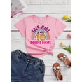 thumbnail image 1 of Camiseta con estampado "This Girl is Now 10 Double Digits" para niña, cuello redondo informal, manga corta, tejido de algodón suave, corte regular, ideal para actividades de verano al aire libre., 1 of 6