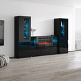 thumbnail image 3 of Komi 03 Electric Fireplace Modern Wall Unit Entertainment Center, 3 of 5