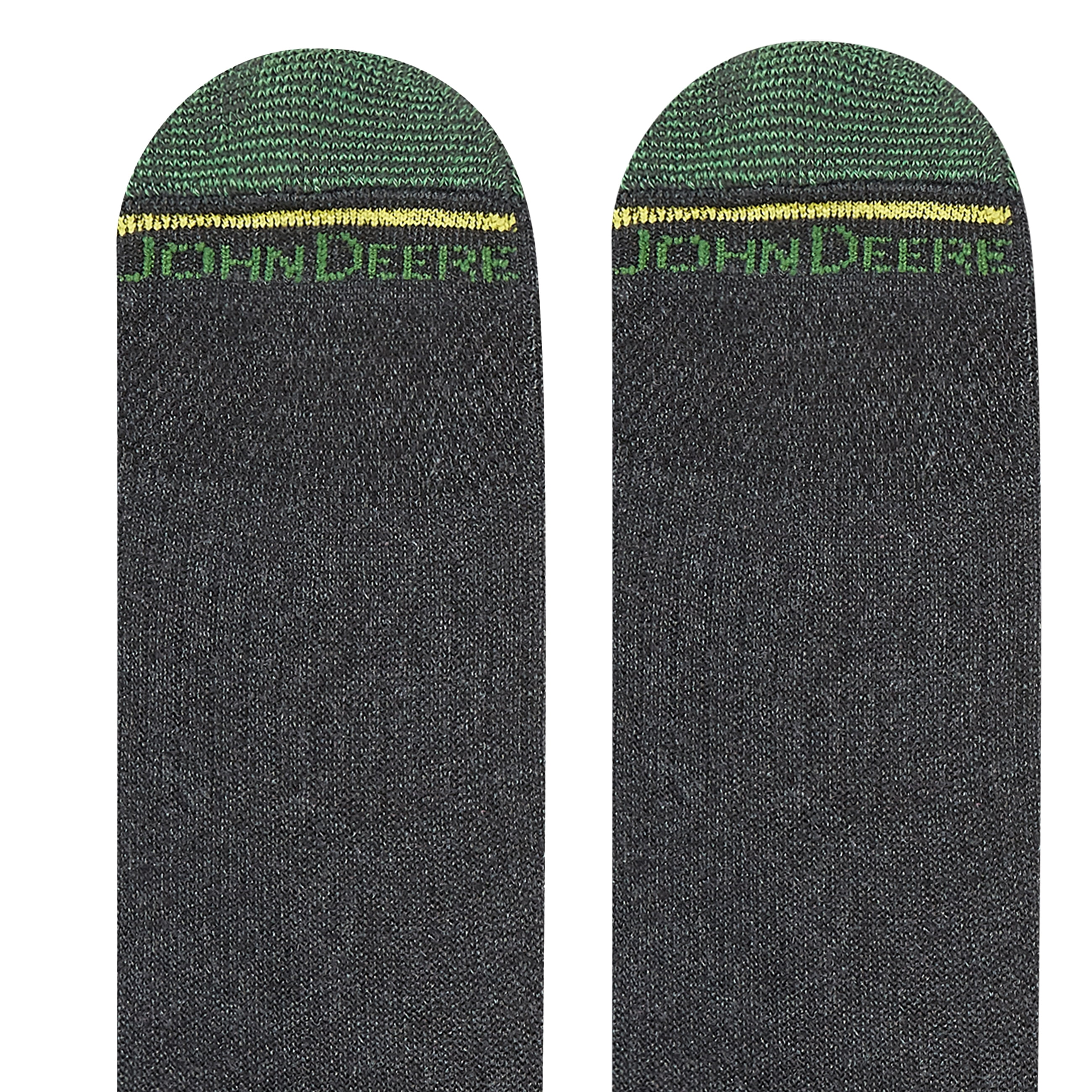 John Deere Men's Socks, Workwear Max Cushion Crew Socks, 6-Pack