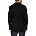 thumbnail image 2 of Adam Baker by Prontomoda Men's J400412S-400411 Classic Fit Super 140'S 100% Wool Luxury Blazer/Sport Coat - Black - 44L, 2 of 2