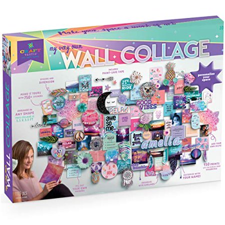 UPC: 0811069030934 | Craft-tastic – DIY Wall Collage – Craft Kit – Personalize Your Space with Inspiring Quotes  Pre-Cut Designs & Pictures (Includes Wall-Safe Tape)