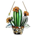 thumbnail image 2 of AYktou St. Patrick's Day Suncatchers, 8×8 Inch Imitation Cactus 2D Acrylic Stained Glass Window Hanging Ornament, Sun Catchers Pendants for Window Door Garden Home Decor Christmas Birthday Gifts, 2 of 6