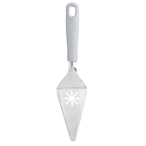 Mainstays Stainless Steel Cake & Pie Server with Ergonomic Grey Handle