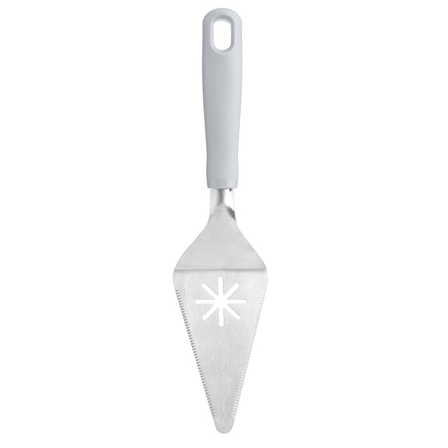 Mainstays Stainless Steel Cake & Pie Server with Ergonomic Grey Handle