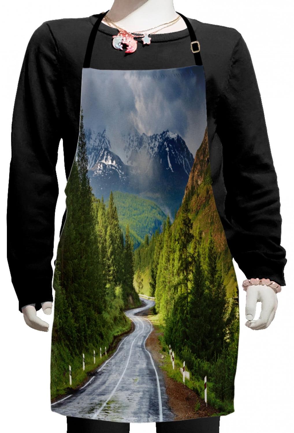 Between the Mountains Sunset Sky Apron