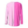 thumbnail image 5 of RXIRUCGD T-Shirts de Mode pour Femmes Col Rond Décontracté T-Shirt Ample à Manches Longues, Rose, Taille : m, 5 of 5