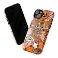 thumbnail image 3 of Retro Halloween Collage iPhone Case for iPhone 16 15 14 13 12 11 Pro Max Plus Mini – Cute Spooky Autumn Skeleton Ghost Pumpkin Protective Phone Cover, 3 of 6