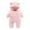 Pink1, variant on Diufon Infant Baby Boy Girl Bodysuit Fall Winter Fleece Thickened Warm Hoodie Jumpsuit Side Button Outwear Romper