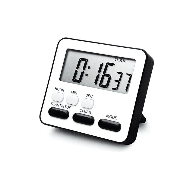 Temporizador Digital Con Soporte Magnético Y Pantalla Led Temporizador Digital Xtellar plateado