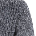 thumbnail image 3 of LoyisViDion Mens Zip Up Knitted Cardigan Thick Sweater Stand Collar Fleece Lined Warm Gray 8(L), 3 of 8
