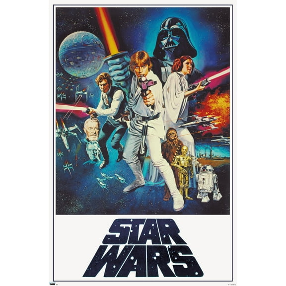 Star Wars: A New Hope - One Sheet (No Billing Block) Wall Poster, 22.375" x 34"
