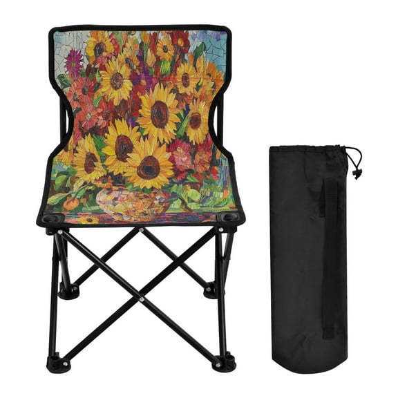YAZAOO Camping Chairs Modern Floral Harmony Of Summer Pattern Folding chair