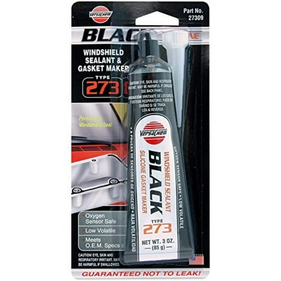 versachem 27309 black low volatile oem silicone - 3 oz.