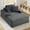 Dark Gray, variant on Wiilayok 68.1"D x 50"W Oversized Boneless Chaise Lounge Chair with Cup Holder,High Density Sponge with Super Strong Rebound，Corduroy Cloud Sofas Couches for Living Room, No Assembly ( Black )