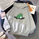 thumbnail image 2 of Sudaderas con capucha de rana en monopatín para mujer, adolescente, niña, informal, de manga larga, con cordón, sudadera con capucha, suéter suelto, tops Zhivalor WMZL-2135-37, 2 of 3
