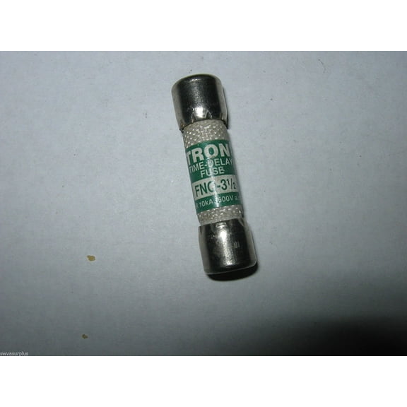 BUSSMANN FNQ-3-1/2 - 3-1/2 Amp Tron Time-Delay Supplementary Cartridge Fuse 500V Ul Listed (Pack of 1)