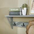 thumbnail image 5 of Alaterre Furniture Coventry 36 in. Gray Coat Hook & Shelf Fixture, Entryway, Mudroom & Laundry Room Home Storage, 5 of 8
