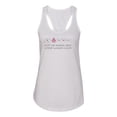 thumbnail image 2 of Donâ€™t Let Friends ALone Awareness Ladies Racerback Tank Top, White, Medium, 2 of 3