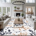 thumbnail image 3 of Grey Orange Botanical Area Rugs 6'x9', Washable Small Throw Rugs for Kitchen Dining room, Watercolor Spring Floral Summer Leaf Indoor Outdoor Rug Non-Slip Low Pile Carpet Runner Reversible Floor Mats, 3 of 8
