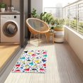 thumbnail image 4 of Yayeee Doormat for Indoor Entrance 32" x 20" Non Slippery Floor Rug, Colorful Triangles, 4 of 8